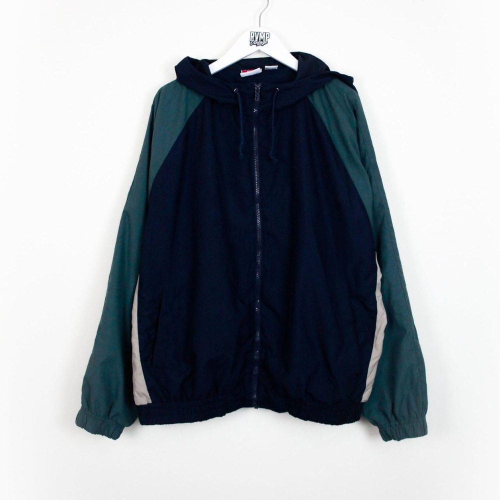Vintage Champion Green and Navy Track Jacket (Large) - Picture 1 of 6